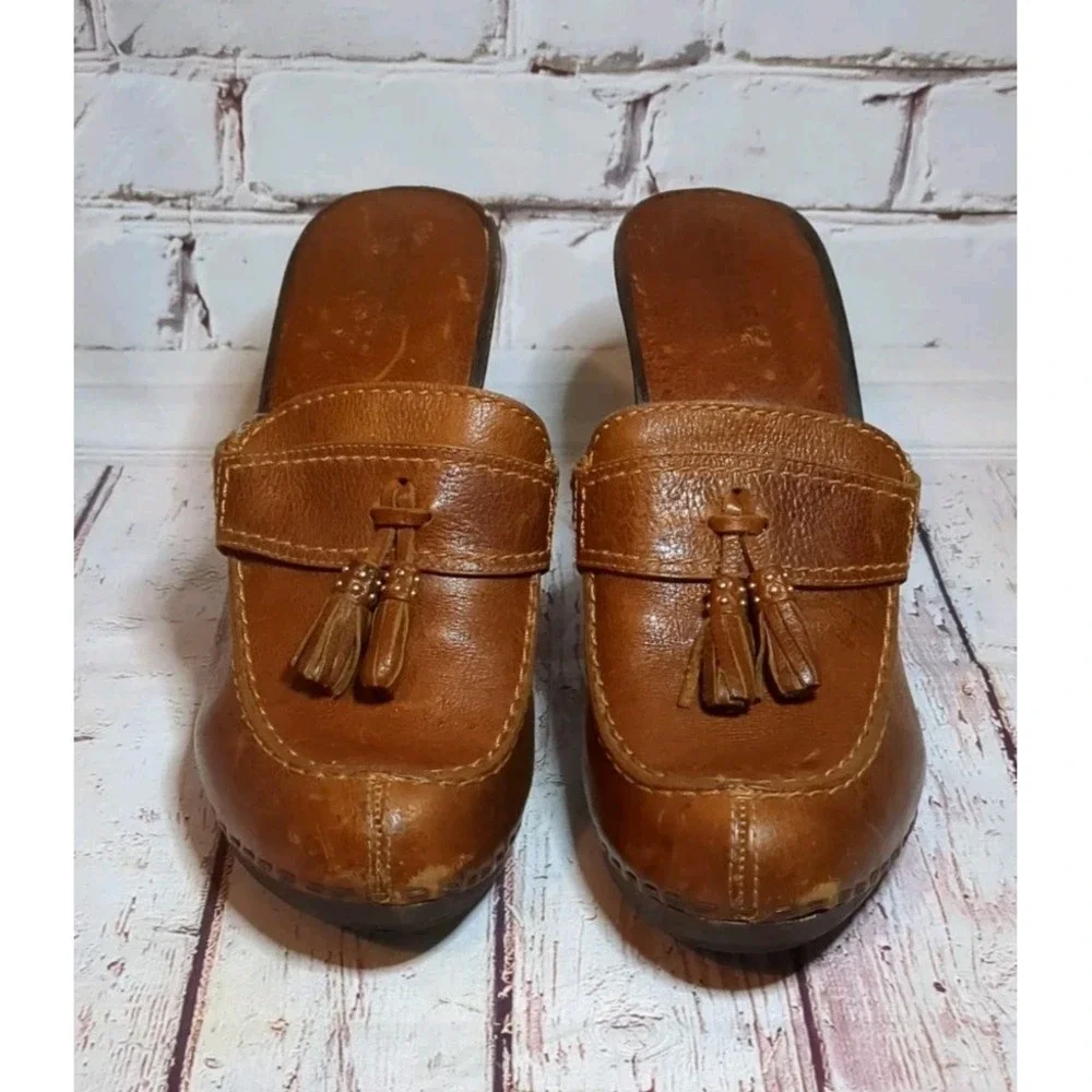 Michael Kors‎ San Antonio Loafer Style High Heel Mules Size 9M